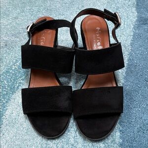 Mariella Suede Dressy Sandals, Sz 9